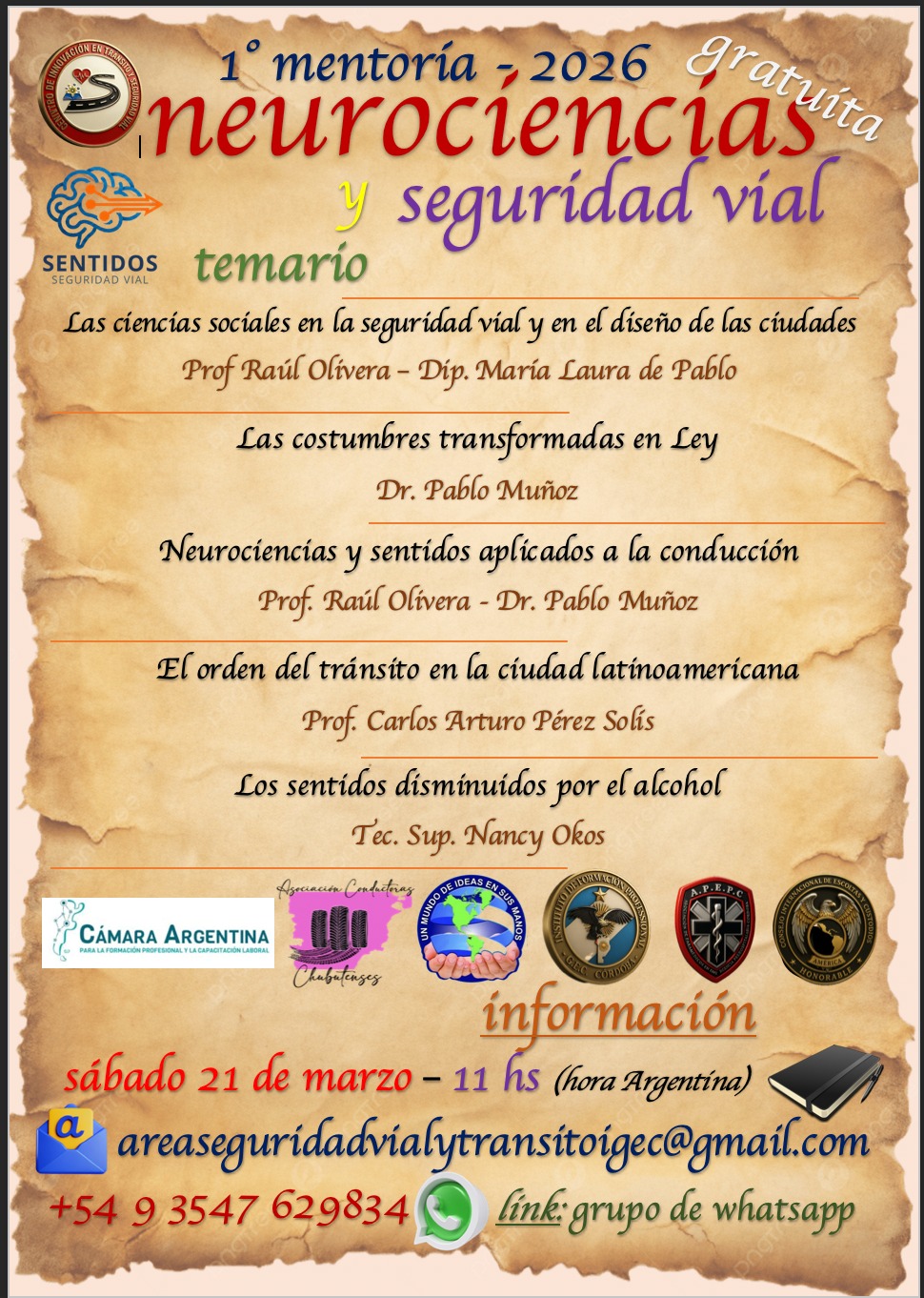 Encuentro de mentoría sentidos