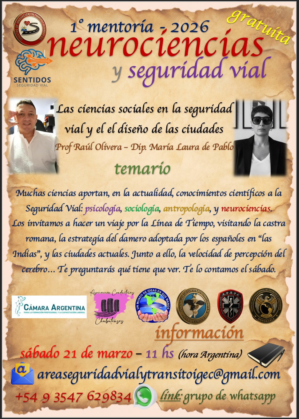 Dinámicas de grupo sentidos segurdiad vial