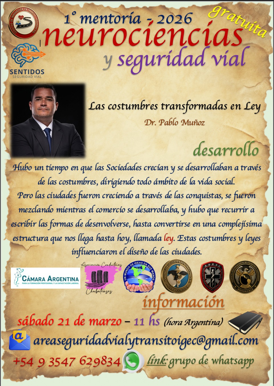 Capacitación teórica sentidos