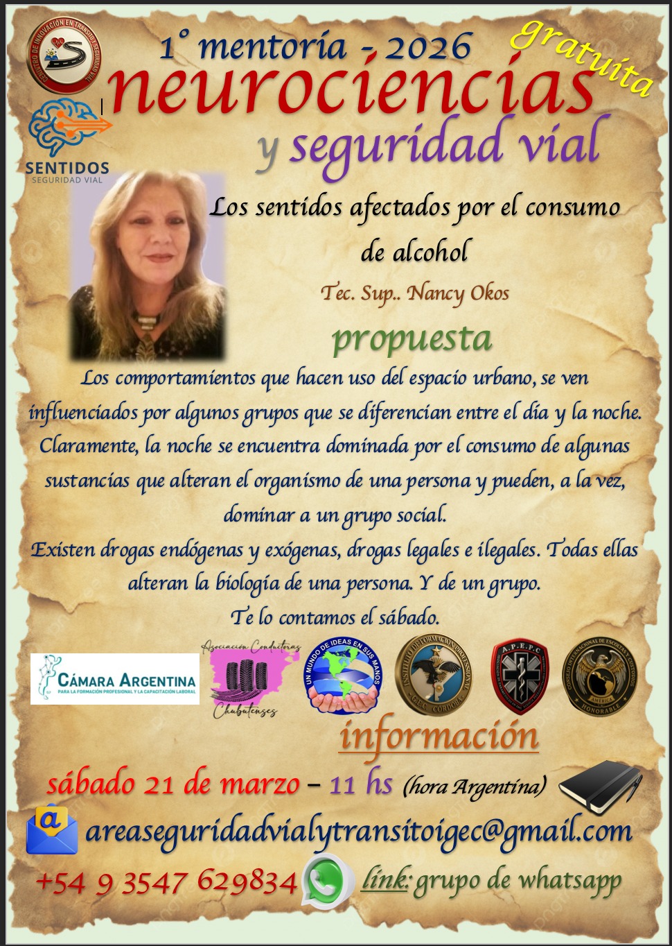 Participación activa sentidos seguridad vial